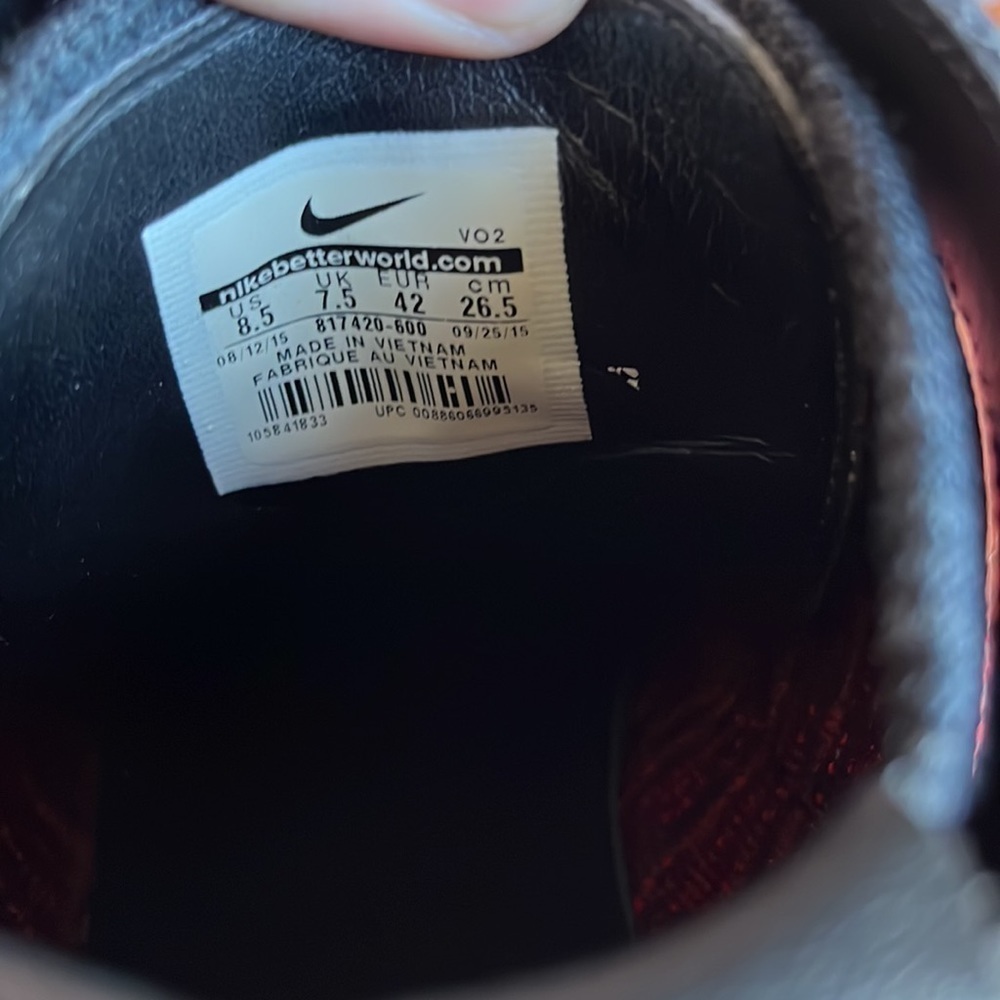 Nike flyknit airforce 1 mid ultra university red/black - Picture 6 of 7